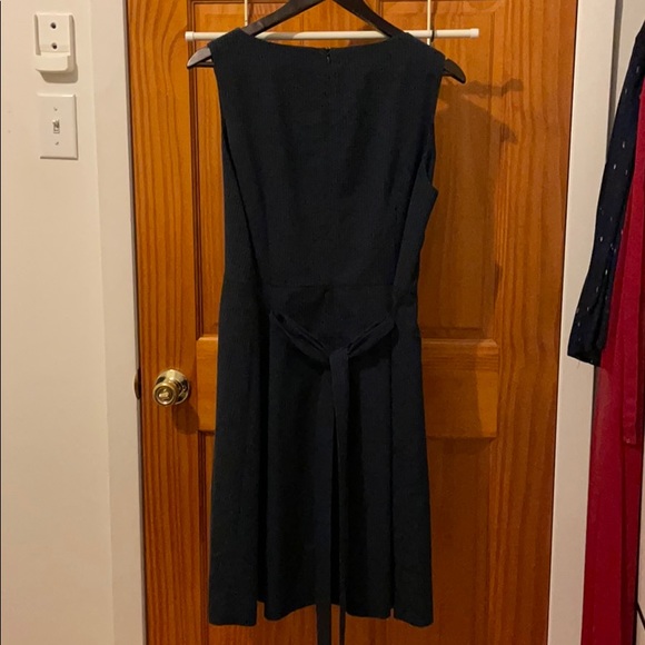 Causal black and navy stripe dress - Picture 2 of 2